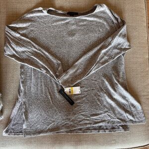 Donna Karan Heather Gray Crew Neck Sweater